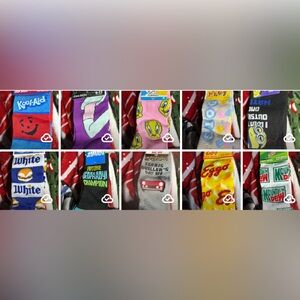Socks 🧦 Randoms 
Kool-Aid Crew Socks and many more $15 each